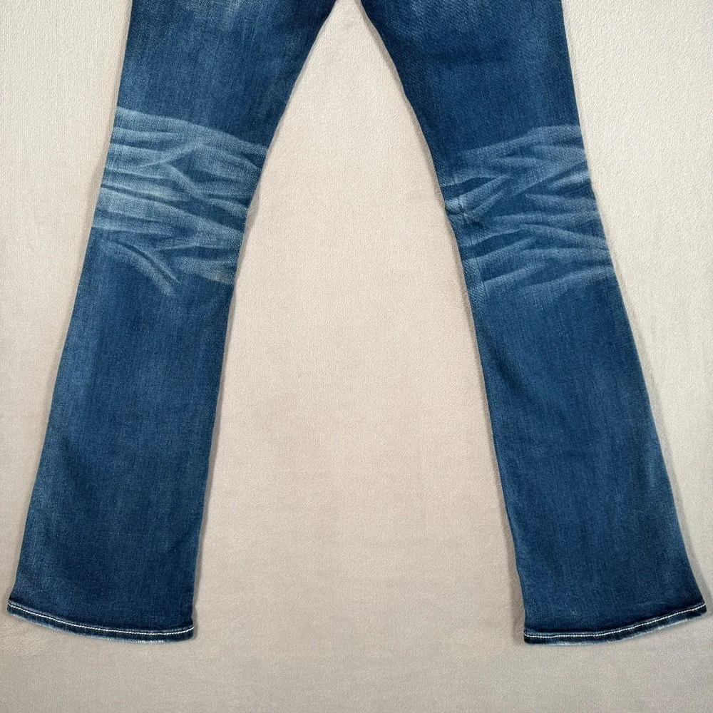 Rock Revival Jeans Womens 26 Medium Wash Avril Boot Cut Embellished Stretch - Picture 8 of 16